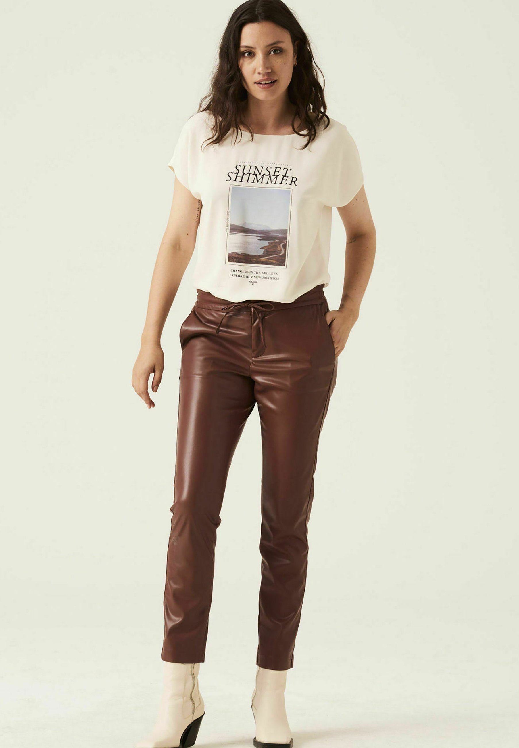 T shirt e top Donna Garcia T-shirt con stampa - vanilla ice/beige T shirt e top Donna Garcia T-shirt con stampa - vanilla ice/beige
