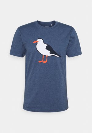 GULL - T-shirt print - heather blue