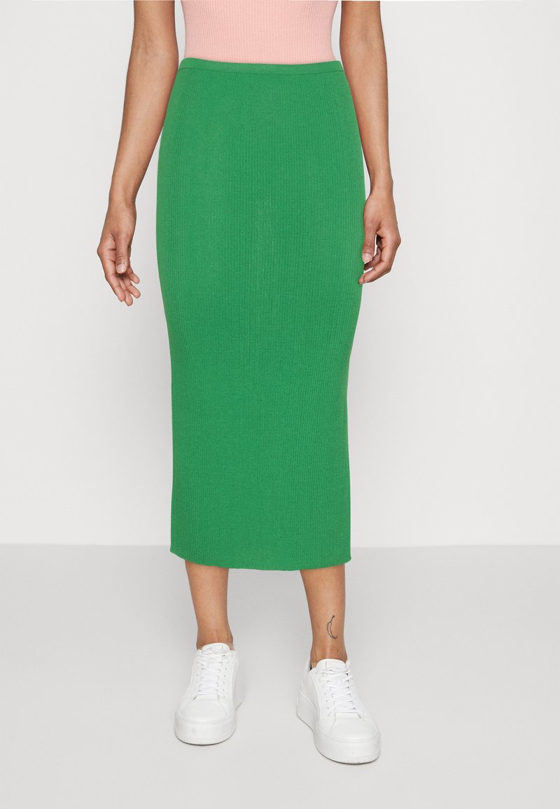 Lindex SKIRT JOSEFINA Maxi skirt strong green/green Zalando.ie