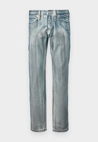 RUBBING PRINTED WITH KAMON PRINT - Slim fit jeans - dark blue denim