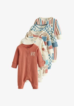 Next, BABY SLEEPSUITS 5 PACK - Natdragt - blue red patterned