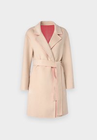 Palton clasic - sand/corallo fluo