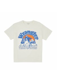 LOOSE FIT - T-shirt med print - worn_white