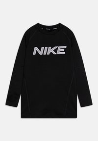 Nike Performance NIKE PRO DF CREW WARM UNISEX - Langærmet T-shirt - black/white