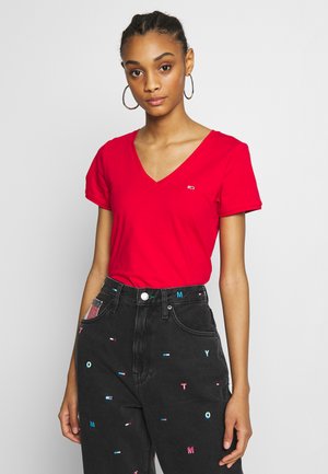 SHORTSLEEVE STRETCH TEE - T-shirt basique - deep crimson