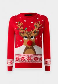 VMFROSTYDEER O NECK PULL XMAS BOX - Džemper - chinese red