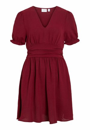 VILA, SHORT DRESS VIRELLA SHORT SLEEVED - Kjole - winetasting