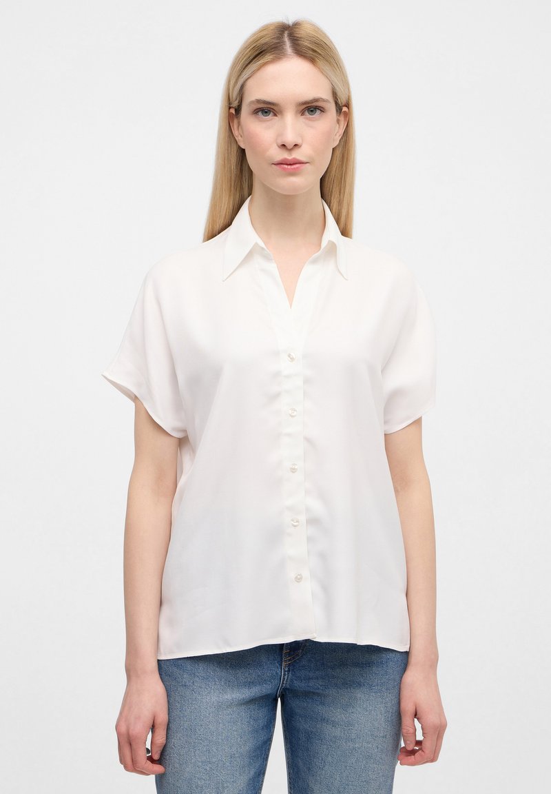 Eterna VISCOSE SHIRT - LOOSE FIT - Overhemdblouse - off white