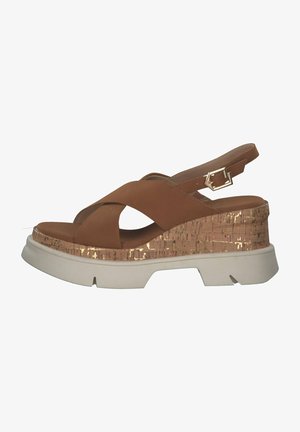 TT.BAGATT TRISH - Keilsandalette - cognac