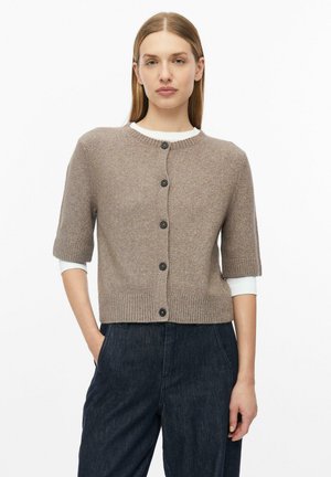 s.Oliver, STRICKJACKE - Vest - hellbraun