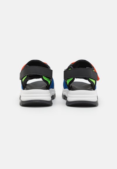Dsquared2 UNISEX - Vaellussandaalit - blue/neon green/orange/black