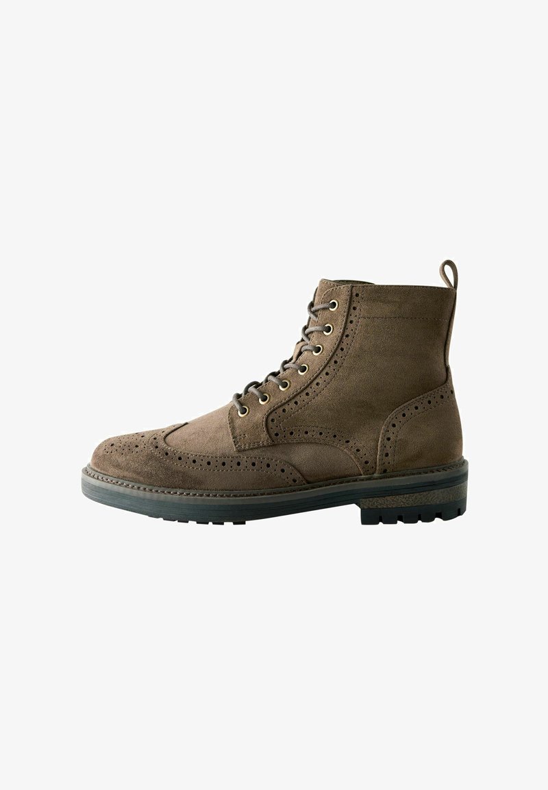 Next BROGUE - REGULAR FIT - Schnürstiefelette - khaki green