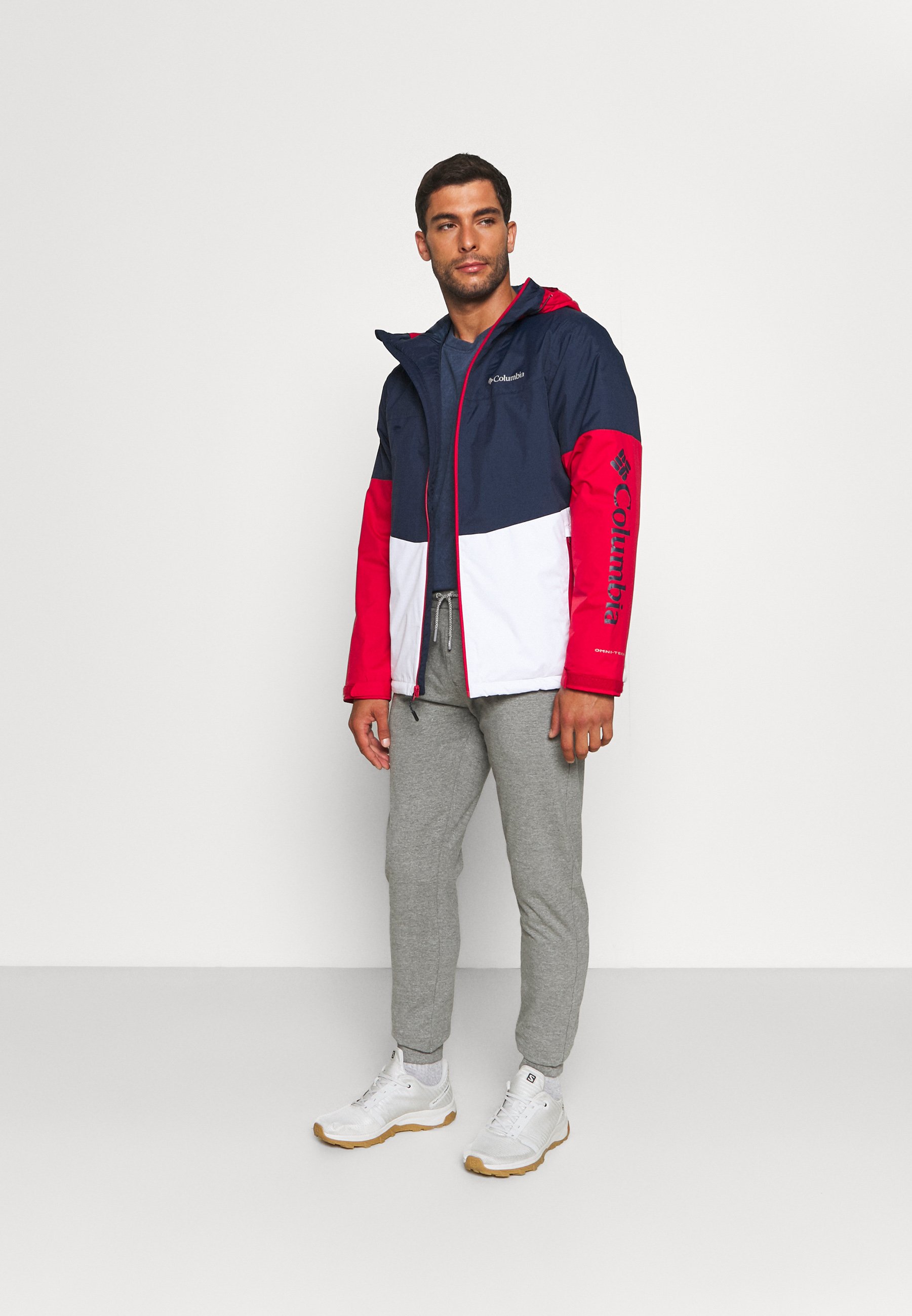 red insulated jacket