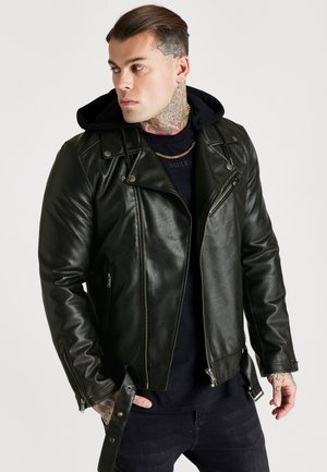 BIKER - Jacka i konstläder - black