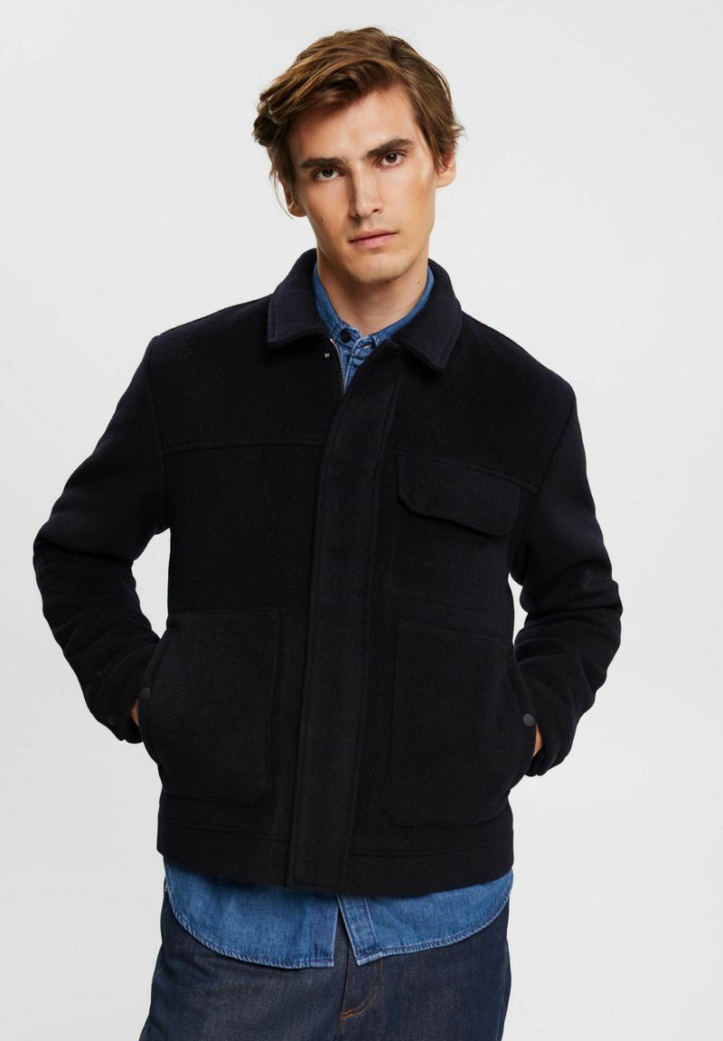 Esprit Collection Summer jacket navy/mottled dark blue Zalando.co.uk