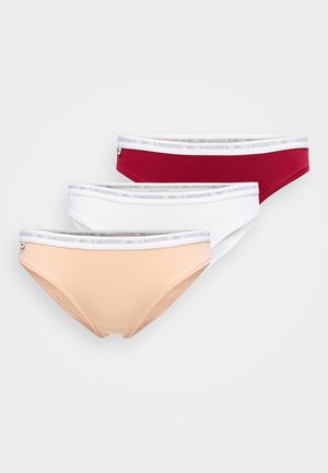 BRIEFS 3 PACK - Briefs - bordeaux/white