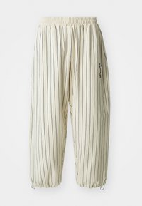 HARRI JOGGER PINSTRIPE UNISEX - Pantalon de survêtement - ecru