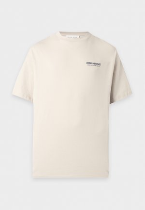 Pier One by Zalando, GRAPHIC TEE WITH BACK PRINT - Μπλουζάκι με στάμπα - oatmeal