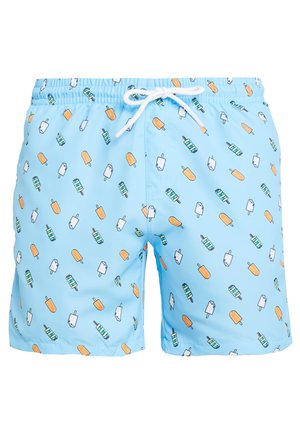 Urban Classics PATTERN - Bañador - light blue