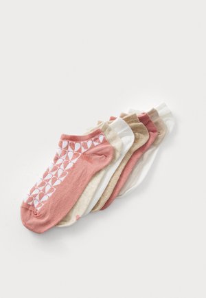 7 PACK - Socks - light pink/light brown/beige melange