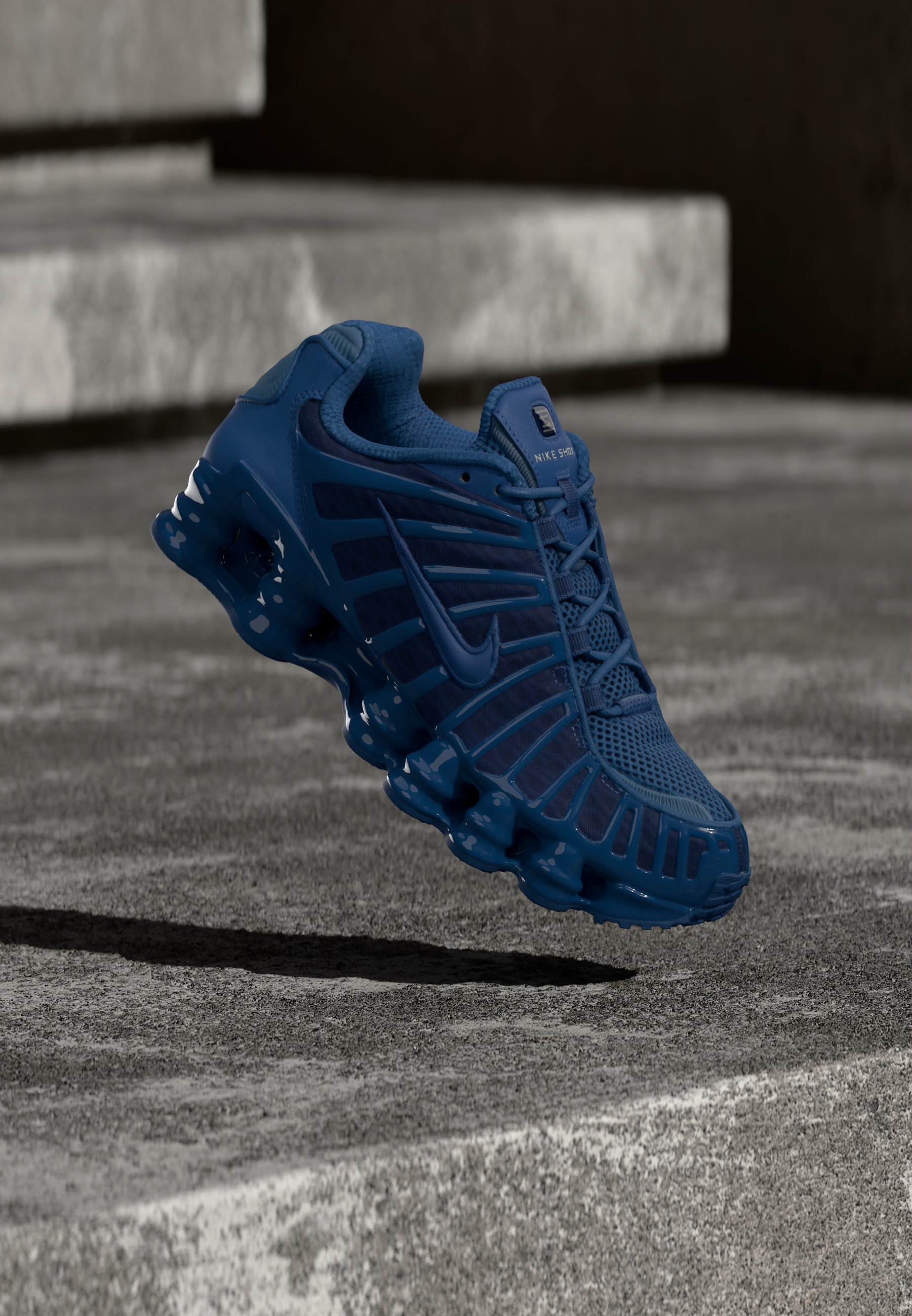Nike Sportswear SHOX TL - Zapatillas - mystic navy/metallic silver