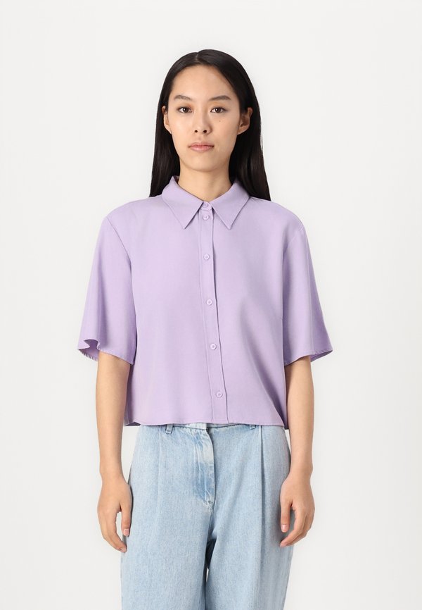Button-down blouse - wild orchid