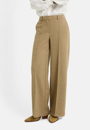 EN MAILLE - Pantalones - beige chiné