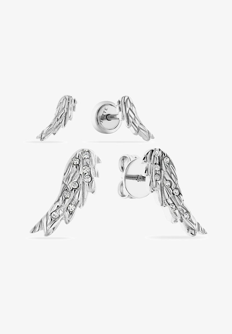 JETTE SET - Earrings - silberfarben