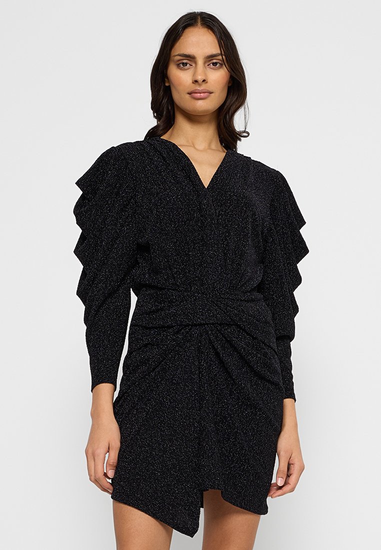 Iro Cocktailjurk zwart Iro Cocktailjurk zwart