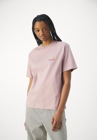 Carhartt WIP AMERICAN SCRIPT - T-shirt basique - glassy pink