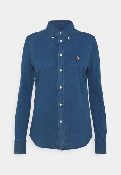 Polo Ralph Lauren HEIDI LONG SLEEVE - Blusa com botões - medium indigo