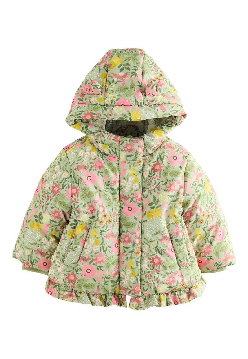 Next REGULAR FIT - SHOWER RESISTANT FRILL HEM PADDED - Giacca invernale - green floral