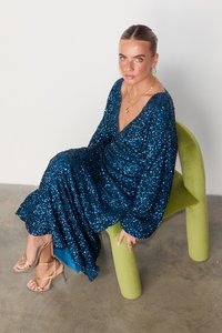 Never Fully Dressed SEQUIN EMMA DRESS - Apģērbs svinīgiem gadījumiem - teal