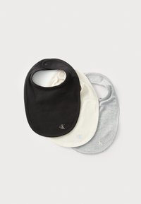 Calvin Klein Jeans BIB GIFTBOX UNISEX 3 PACK - Bavoir - heather/whitecap gray/black