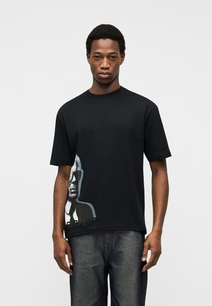 CREW NECK - T-shirt imprimé - black