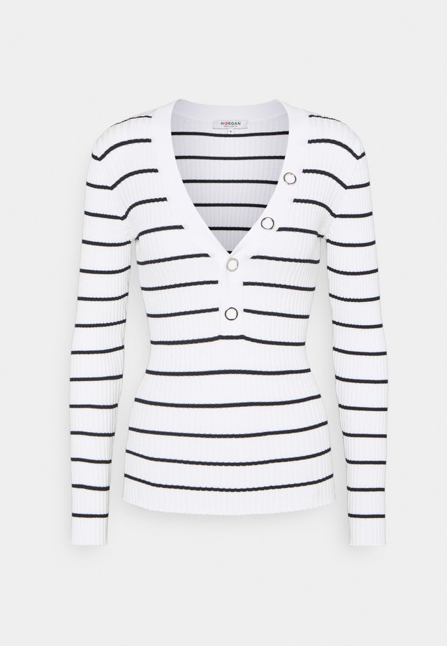 LOLA - Neule - off white/marine