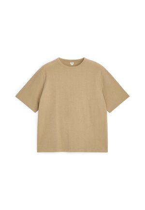 ARKET, ARKET RELAXED BOUCLÉ T-SHIRT - T-shirt basique - beige