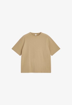 ARKET, ARKET RELAXED BOUCLÉ T-SHIRT - T-shirt basique - beige
