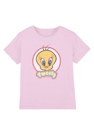 Cotton Soul, LOONEY TUNES RETRO TWEETY UNISEX - T-Shirt print - pink
