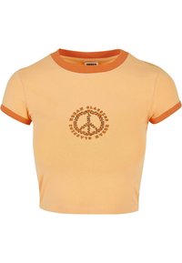 STRETCH  - T-shirt med print - paleorange vintageorange