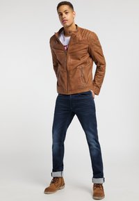 Mustang Leren jas - camel
