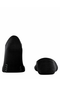 Schwarze Knöchelsocken aus glattem Stoff mit eng anliegender Passform. Verfügt über eine verstärkte Zehenpartie und dezenten Logo-Details nahe dem Bündchen.