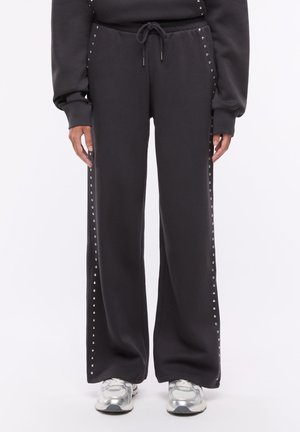 Terranova, PANTALONE GINNICO LUNGO CON APPLICAZIONI - Pantaloni sportivi - antracite