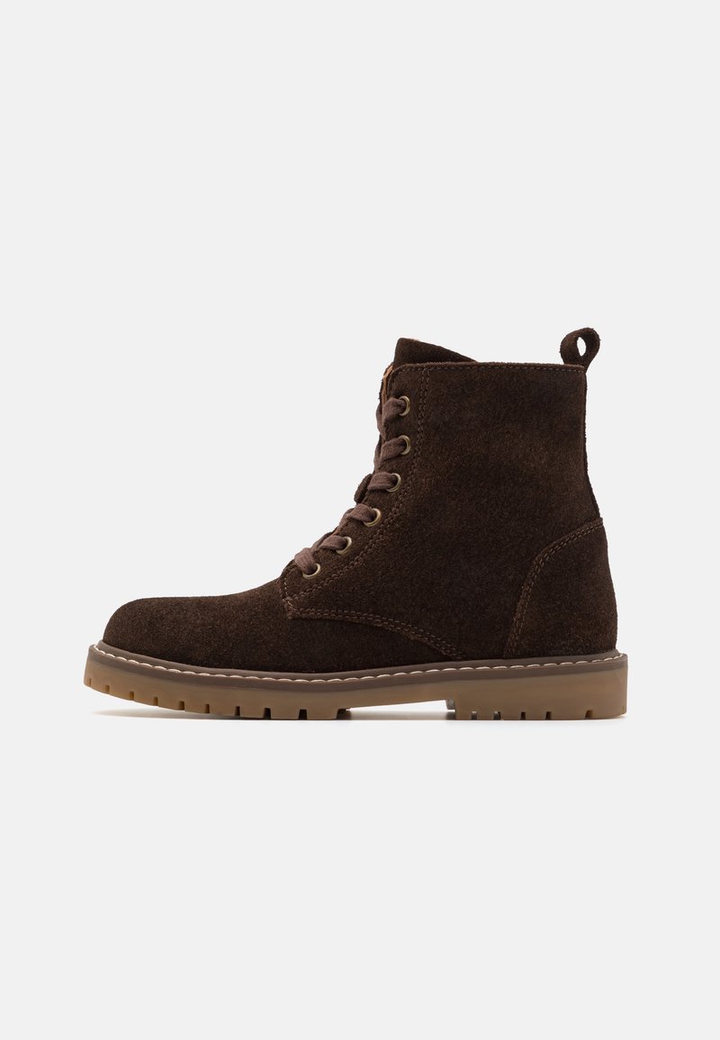 Friboo by Zalando LEATHER - Μποτάκια με κορδόνια - brown