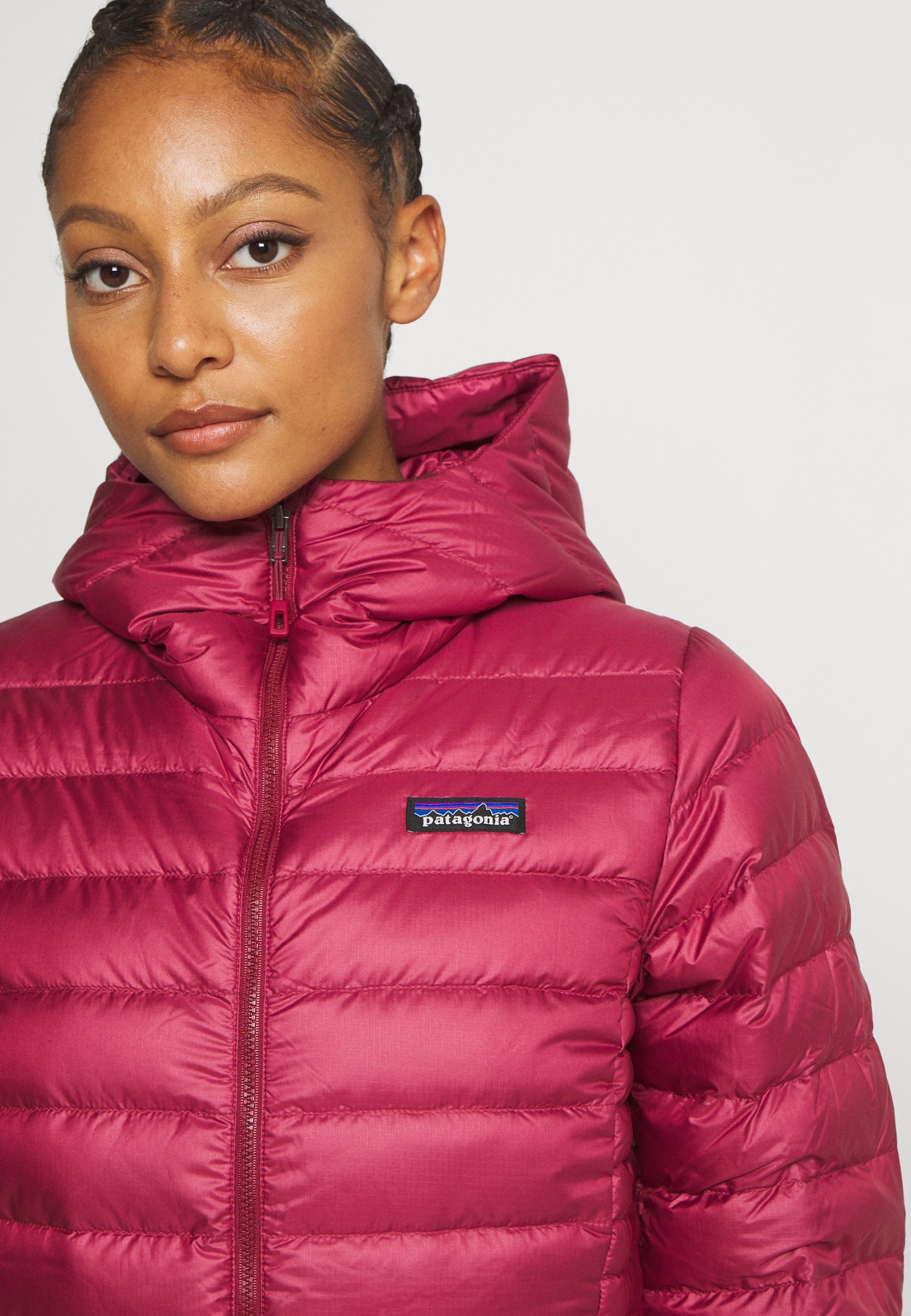 patagonia red down jacket