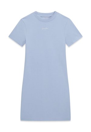 Guess, BESTICKTES LOGO MINI DRESS - Robe fourreau - taubenblau