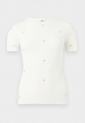 JDY, JDYLUCKY O NECK - T-shirt imprimé - cloud dancer