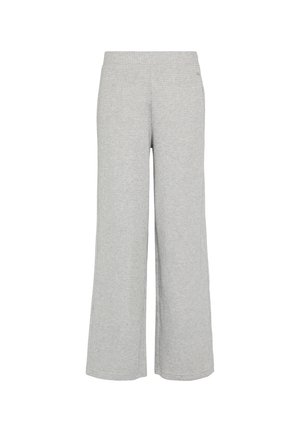 QS WIDE-LEG - Stoffhose - grau meliert