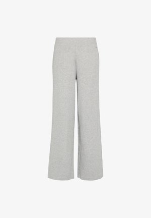 QS WIDE-LEG - Broek - grau meliert