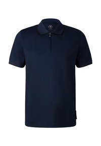 Námořnické polo tričko vyrobené z hladké tkaniny s polo-zip uzávěrem. Obsahuje klasický límec a krátké rukávy, minimalistický design, bez vzorů.